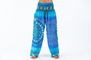 Tribal Chakras Women's Harem Pants in Blue