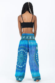 Tribal Chakras Women's Harem Pants in Blue