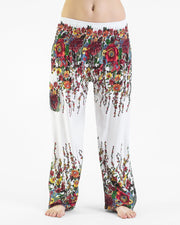 Floral Women's Harem Pants in White