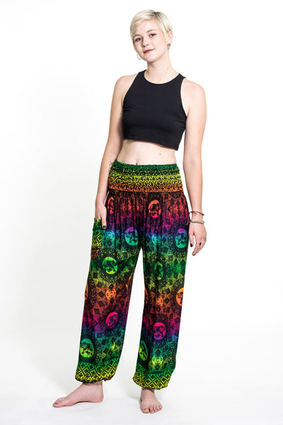 Rainbow Elephant Women's Elephant Pants in Green