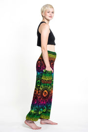 Rainbow Elephant Women's Elephant Pants in Green