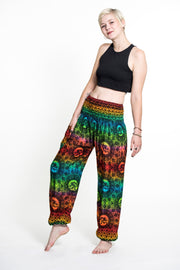 Rainbow Elephant Women's Elephant Pants in Orange