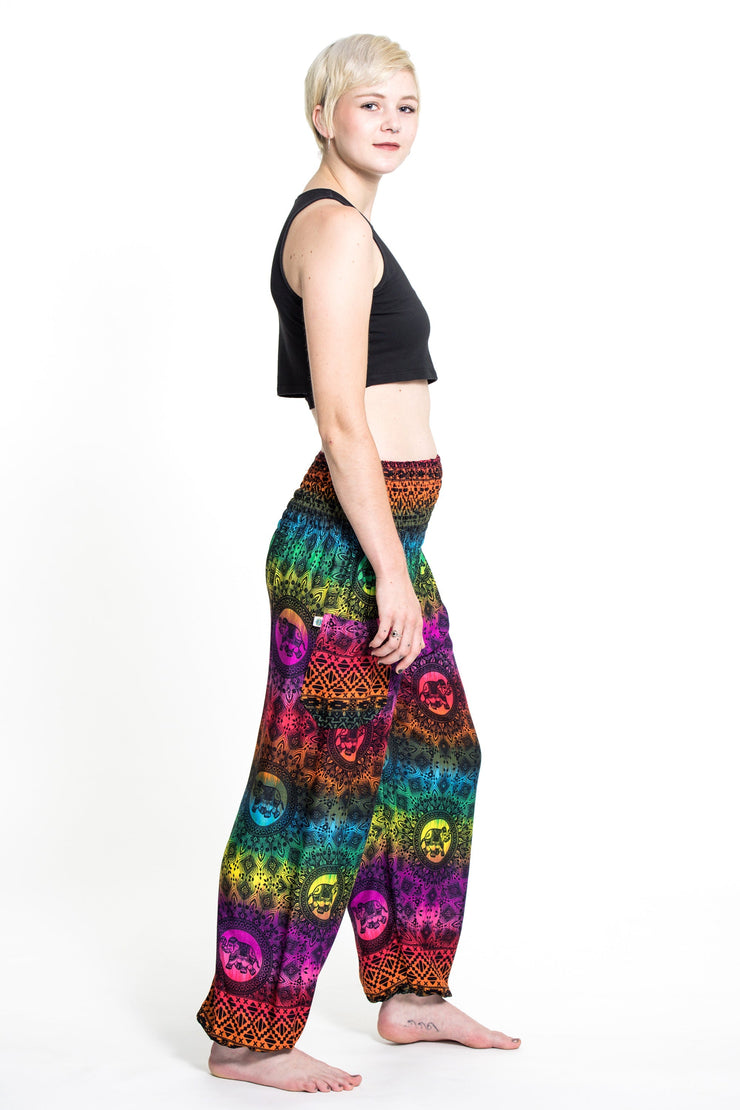 Rainbow Elephant Women's Elephant Pants in Purple