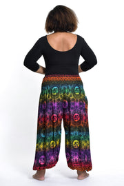 Plus Size Rainbow Elephant Women's Elephant Pants in Purple