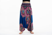 Peony Mandalas 2-in-1 Jumpsuit Harem Pants in Blue