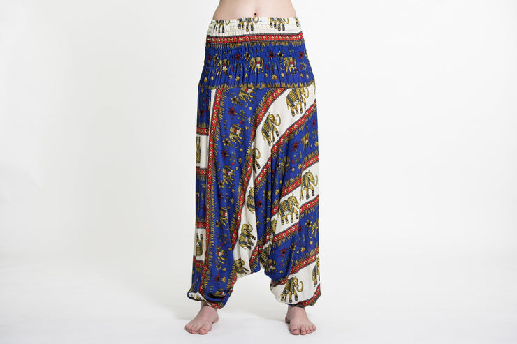 Elephant Bliss 2-in-1 Jumpsuit Elephant Pants in Blue