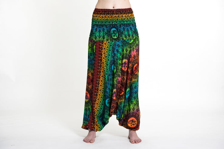 Rainbow Elephant 2-in-1 Jumpsuit Elephant Pants in Orange