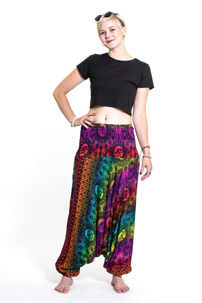 Rainbow Elephant 2-in-1 Jumpsuit Elephant Pants in Purple