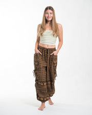 Women's Hill Tribe Cotton Elephant Pants in Brown