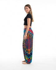 Tie Dye Cotton Women Harem Pants in Blue