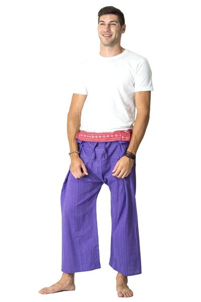 Unisex Thai Fisherman Pants in Purple