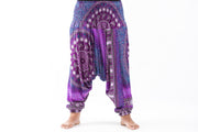 Plus Size Tribal Chakras 2-in-1 Jumpsuit Harem Pants in Purple