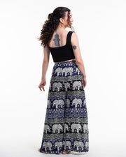 Divine Elephant Wrap Palazzo Style Harem Pants in Indigo