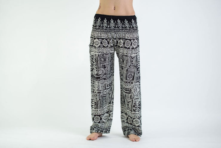 Tribal Prints Women's Harem Pants in Black