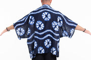 Tie Dye Kimono Cardigan in Indigo