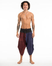 Men's Patchwork Stonewash Cropped Pants