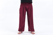 Solid Color Men's Harem Pants in Red