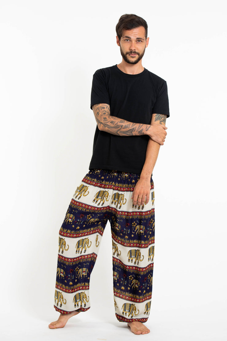 Elephant Bliss Men's Elephant Pants in Navy