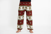 Elephant Bliss Men's Elephant Pants in Red