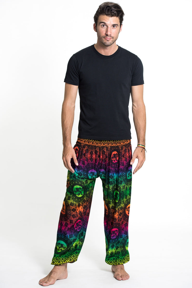 Rainbow Elephant Men's Elephant Pants in Green