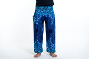 Paisley Mandalas Men's Harem Pants in Blue