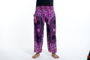 Paisley Mandalas Men's Harem Pants in Purple