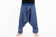 Hill Tribe Elephant Men's Elephant Pants in Blue