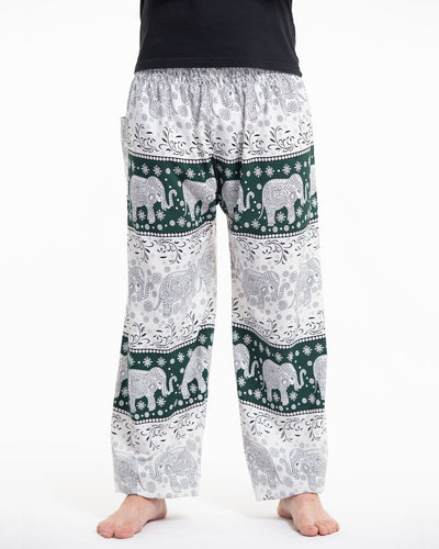 Floral Elephant Tall Harem Pants in Green