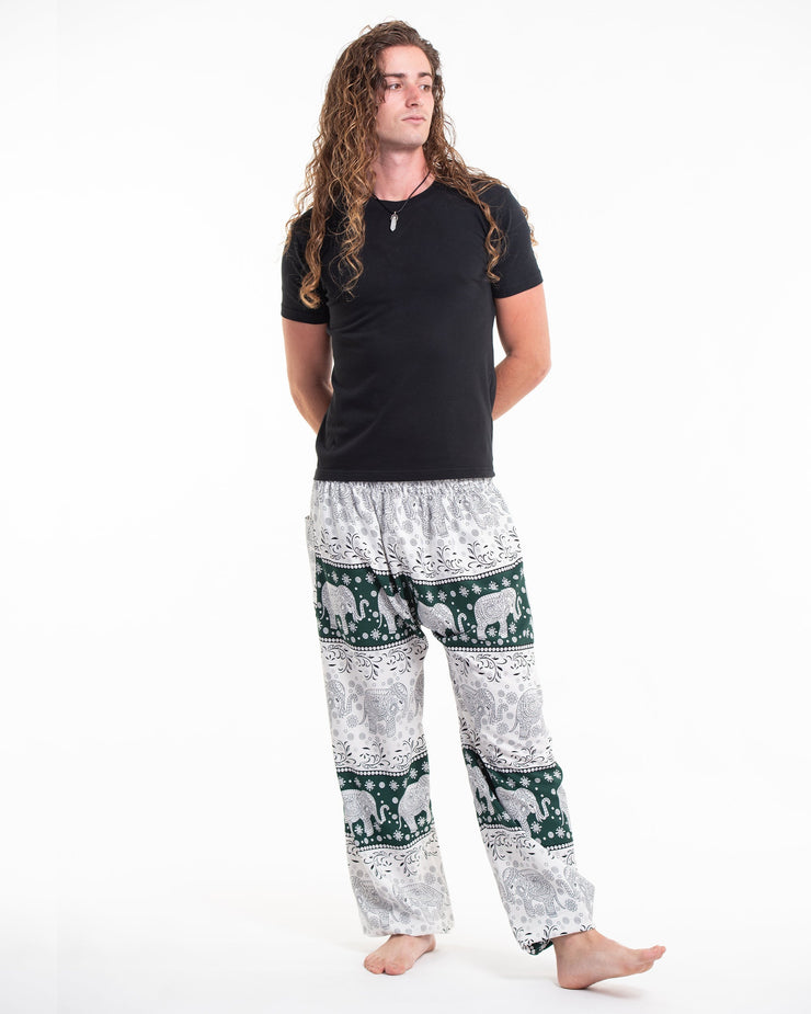 Floral Elephant Tall Harem Pants in Green