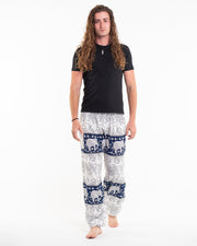 Floral Elephant Tall Harem Pants in Navy