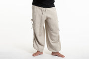 Men's Ribbed Cotton Pants in Beige