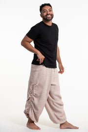 Men's Ribbed Cotton Pants in Pink