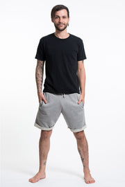 Men's Terry Shorts with Aztec Pockets in Gray