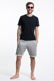 Men's Terry Shorts with Aztec Pockets in Gray