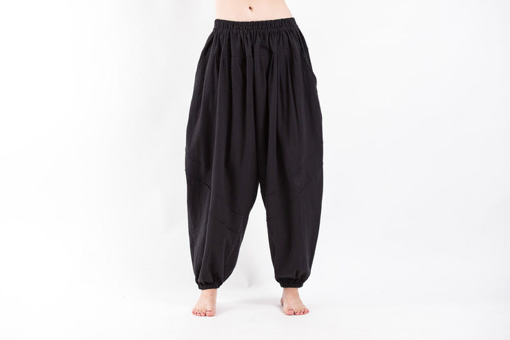 Genie Women's Cotton Harem Pants in Black