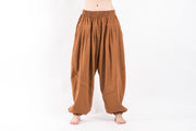 Genie Women's Cotton Harem Pants in Brown