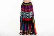 Patchwork Long Skirt in Multi Prints