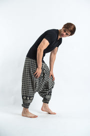 Hill Tribe Elephant Men's Elephant Pants in Black