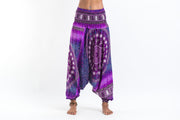 Tribal Chakras 2-in-1 Jumpsuit Harem Pants in Purple