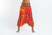 Tribal Chakras 2-in-1 Jumpsuit Harem Pants in Orange