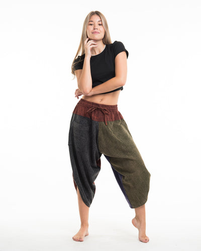 Women's Patchwork Stonewash Cropped Pants