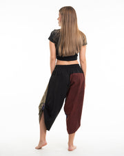 Women's Patchwork Stonewash Cropped Pants