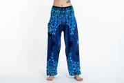 Paisley Mandalas Women's Harem Pants in Blue