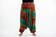 Plus Size Rainbow Elephant 2-in-1 Jumpsuit Elephant Pants in Orange