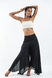 Women's Cotton Tinkerbell Palazzo Pants in Black