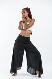 Women's Cotton Tinkerbell Palazzo Pants in Black