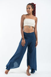 Women's Cotton Tinkerbell Palazzo Pants in Navy