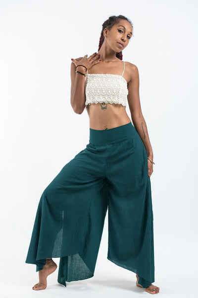 Women's Cotton Tinkerbell Palazzo Pants in Teal