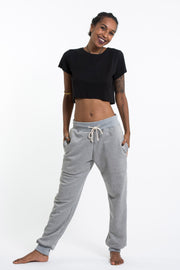 Women's Terry Pants with Aztec Pockets in Gray (Size S - XL )