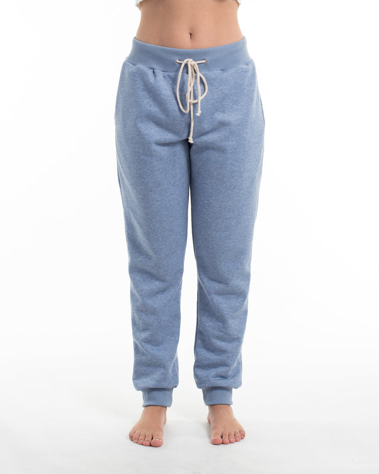 Women's Terry Pants with Tribal Pockets in Light Blue (Size M - XL)